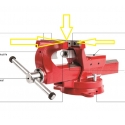 Steel jaws for 6 inch ADI vise (ADIJ)