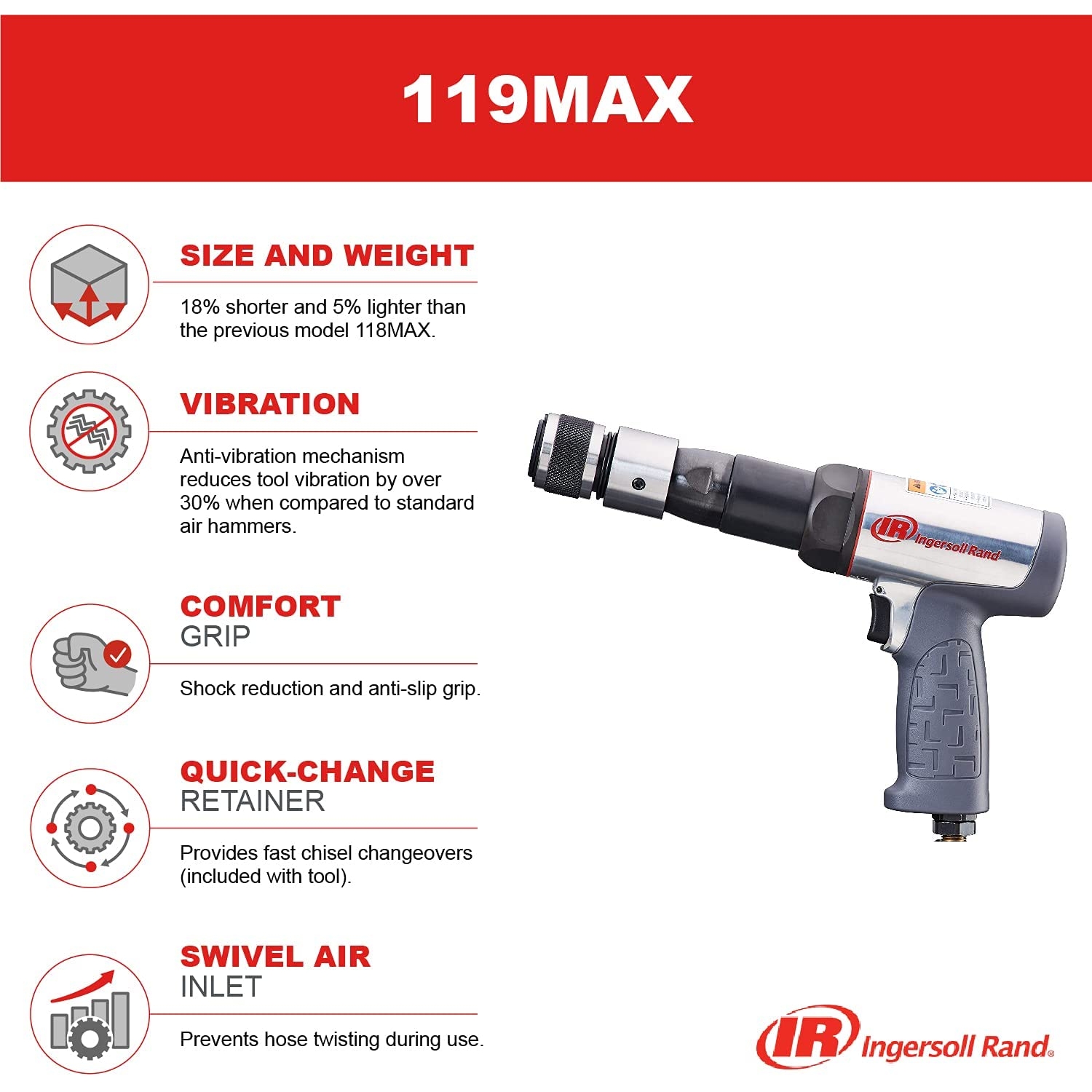 Ingersoll rand air hammer 119max hotsell