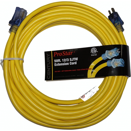 Electric extension cord 50 feet 12G/3 Century (D11712050)
