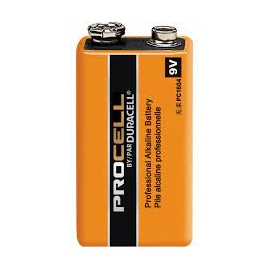 12 batteries 9V de Duracell Procell (83900076)