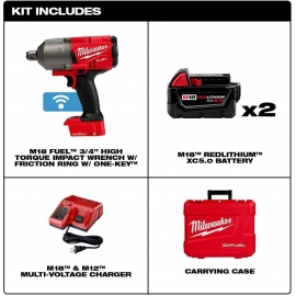 Milwaukee 3/4'' M18 Fuel battery operated impact wrench set (2864-22)