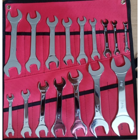 Combination thin wrench set 16 piece (BT90124)