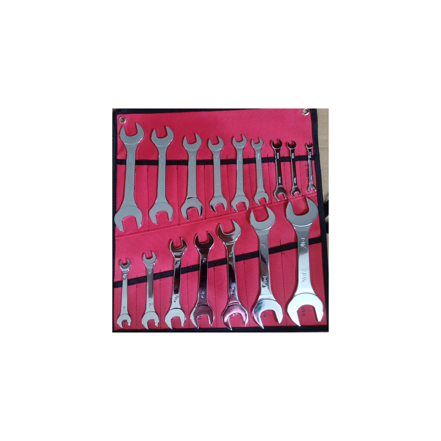 Combination thin wrench set 16 piece (BT90124) CENTRE OUTILS PLUS