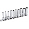 Genius 1/4'' drive deep chrome socket set SAE (GD210S)