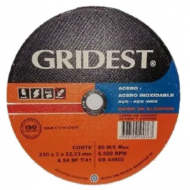 Gridest Disque à Couper 7'' X 1.6mm 500318 paquet de 10