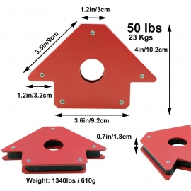 Set of 4 welding magnets Kastforce KF4021