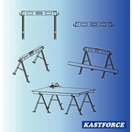 Kastforce 2 pack folding sawhorse set KF3005