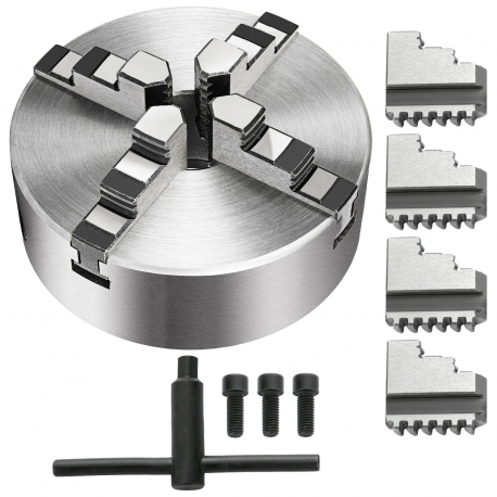 K12 series 4 jaw self centering lathe chuck K124