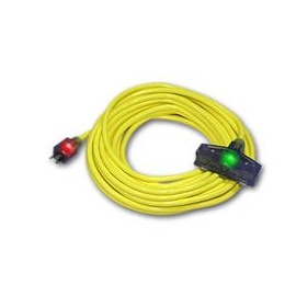 Century Wire 50 foot extension cord with lighted triple end D132132050