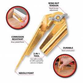 Adjustable scriber compass W7555