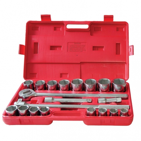 21PC MM SOCKET SET, 3/4 DRIVE (701152)