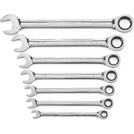 GearWrench 7 piece SAE ratcheting wrench set  9317