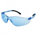 Safety glasses blue with rubberized temple grips 12E90809