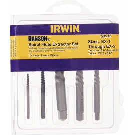 5 extractor set Irwin tools 53535