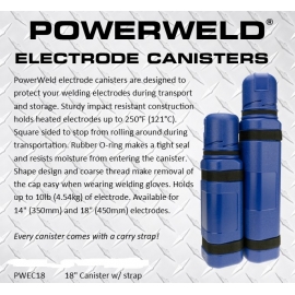 Electrode canister 18''  PWEC18