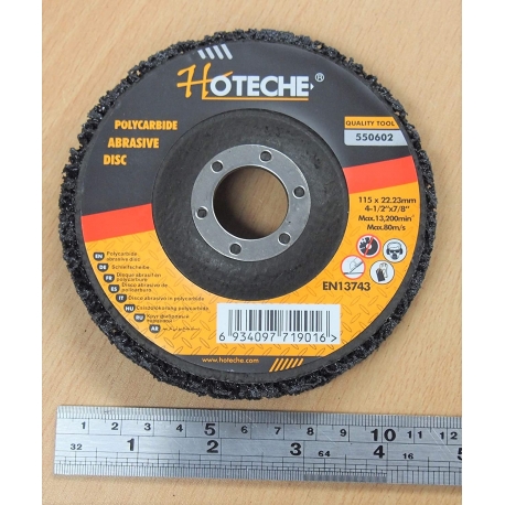 4.5 inch polycarbide abrasive disc 550602