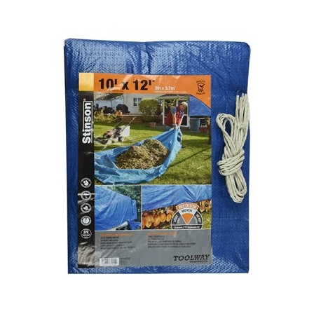 TARPAULIN 10FT X 12FT BLUE 181012