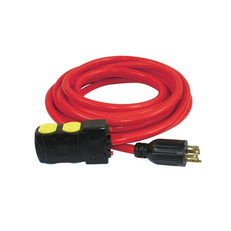 25 foot generator extension cord with resets KL1430R25