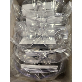 12 pairs of clear safety glasses LUN12C