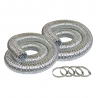 2 pc fireproof hose and clamp set for KC7300C  KM102