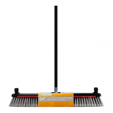 24 inch push broom with squeegee 177782