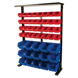 Half bulk bin storage rack W5193