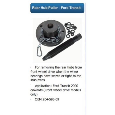 Rear Hub puller Ford Transit BT5141