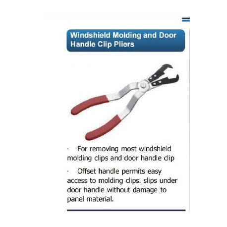 Windshield molding and door handle plier BT5126