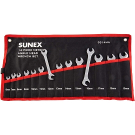 Sunex 14 pc metric angle wrench set 9914A
