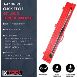 3/4'' torque wrench 100-600lb capacity Ktool  72175