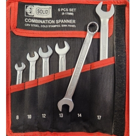 6 pc combination wrench set SOLID6