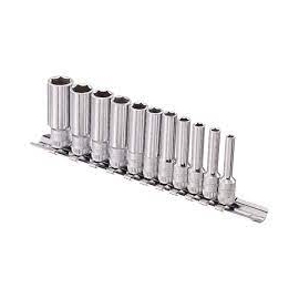 Genius tools 1/4'' deep socket set, metric GD211M