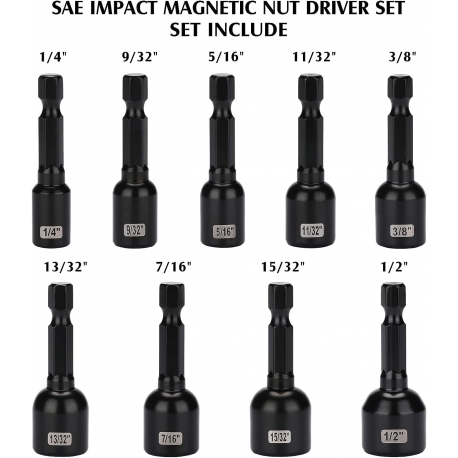 Nutsetter set SAE magnetic 64495