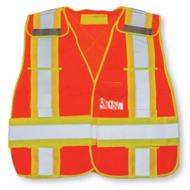 High Visibility safety vest orange 70704