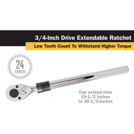 TITAN 3/4'' extendable ratchet 12072T