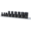 9pc stubby SAE hexagonal socket set 16140