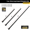 3 pc 1/2'' drive extra long impact extensions 42173