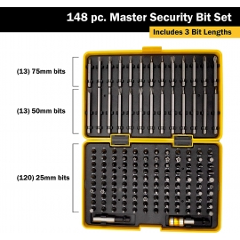 148pc master security bit set TITAN tools 16148