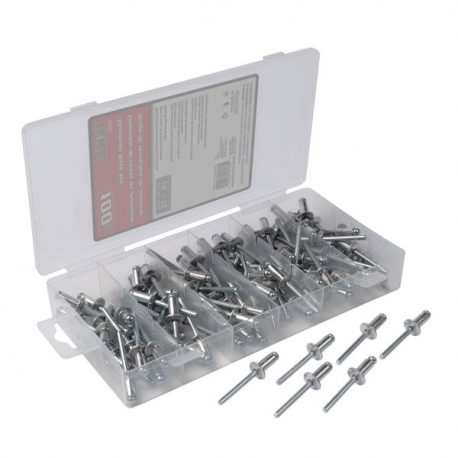 100 PC 1/4" X 1/2" ALUMINUM RIVET SET   85529