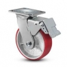 SWIVEL CASTER 5 INCH W BRAKE 485LB  (41-125S-PU-TTB)