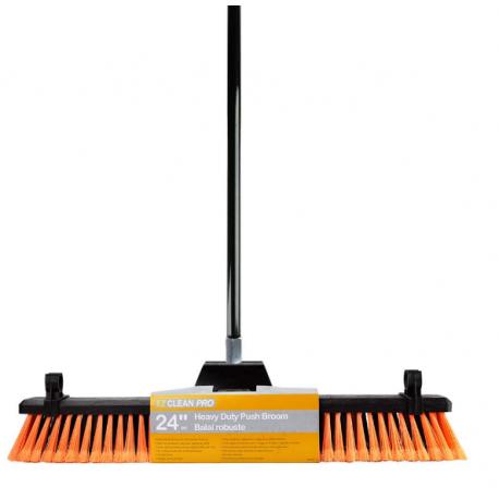 24" Heavy Duty Push Broom "60"" Metal Handle"  177774