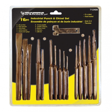 16 piece punch and chisel set   712406