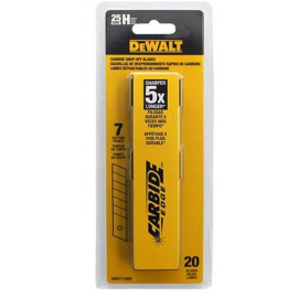 DWHT11925F DEWALT 25mm 20 Pack Blades