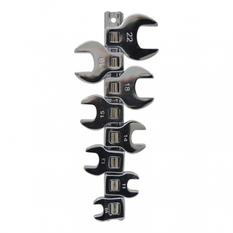 Crowfoot wrench set 3/8'' drive metric 369372