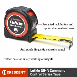 Lufkin Control Series 25' Crescent 2 pack  L1025CSET2