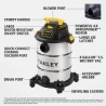 Stanley 8 gallon stainless steel wet / dry vacuum 18117