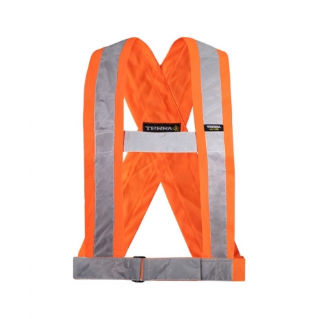 High visibility suspender / sash, Orange 4'' 451004OR