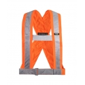 High visibility suspender / sash, Orange 4'' 451004OR