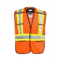 Hi visibility 5 point tear away vest with back binding 116583OR