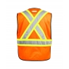 Hi visibility 5 point tear away vest with back binding 116583OR